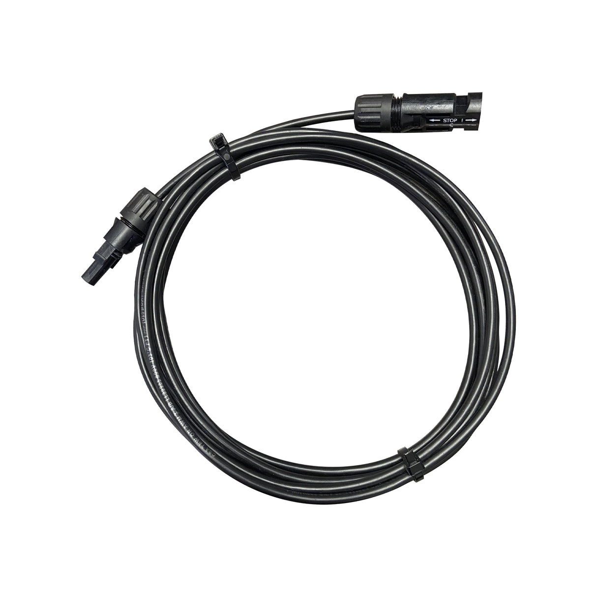 Solar Cable Extension with MC4 Type Connectors, Black