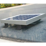 Small PV photovoltaic panel on a roof with Z-Bracket